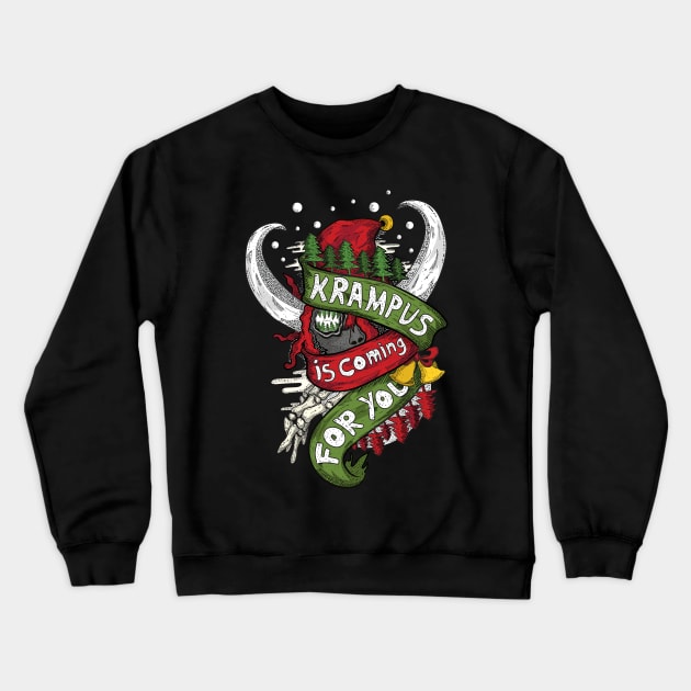 Krampus is coming Crewneck Sweatshirt by Asky_Pratama